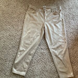 Gold Metallic jeans